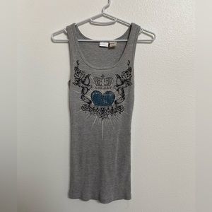 y2k tank top “flirty”